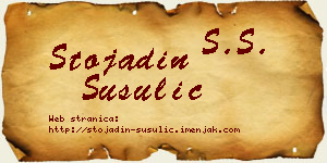 Stojadin Šušulić vizit kartica